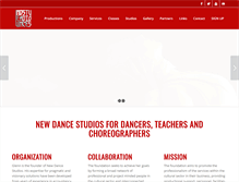 Tablet Screenshot of newdancestudios.com